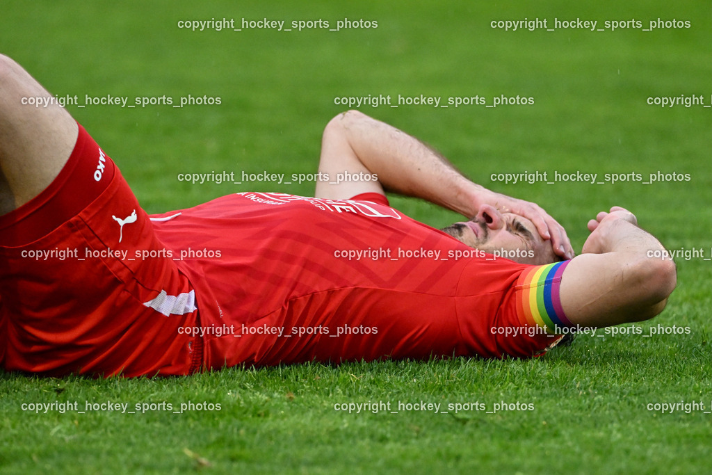 SAK vs. KAC 1909 | #2 David Gräfischer KAC, SAK vs. KAC 1909, SAK vs. KAC 1909 am 17.04.2025 in Klagenfurt (Sportpark Welzenegg), Austria, (Photo by Bernd Stefan)
