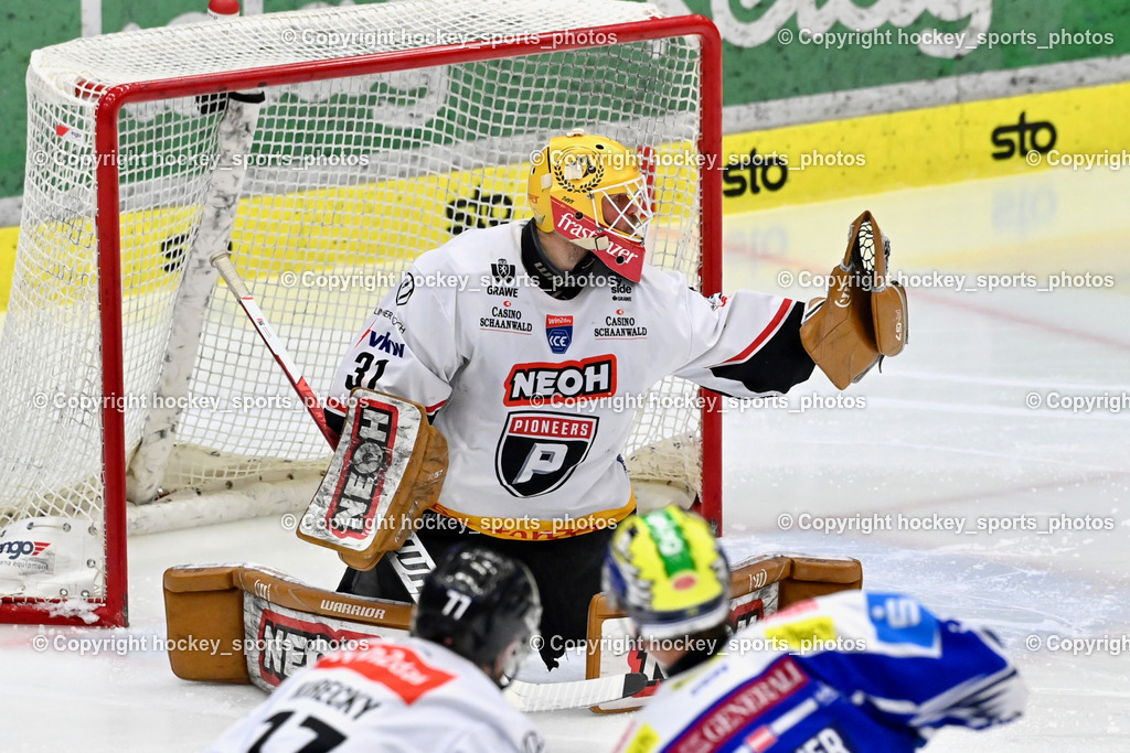 EC IDM Wärmepumpen VSV vs. Pioneers Vorarlberg | #31 David Madlener Pioneers Vorarlberg,  EC IDM Wärmepumpen VSV vs. Pioneers Vorarlberg, EC IDM Wärmepumpen VSV vs. Pioneers Vorarlberg am 22.02.2026 in Villach (Stadthalle Villach), Austria, (Photo by Bernd Stefan)