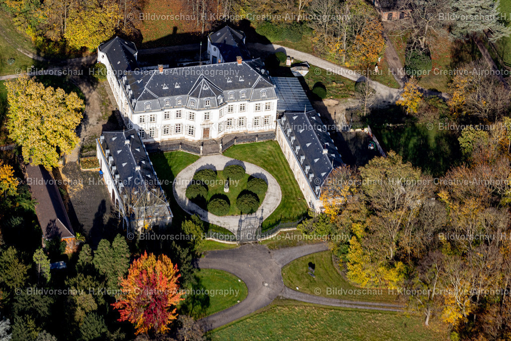 Luftbild-Schloss Schlenderhan-50127- Bergheim-Deutschland--6874 | Luftbildfotografie und Luftbildfotograf Hermann Klöpper - Realisiert mit Pictrs.com
