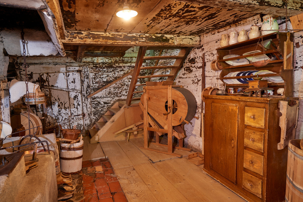 Heimatmuseum Bezau | Bezau, Austria - July 27, 2017: Heimatmuseum Bezau, Einblick in die Rauchküche mit Feuerstelle. - Realisiert mit Pictrs.com