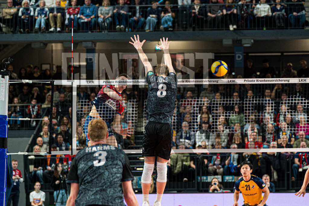 Volleyball I Herren I Saison 2025/2026 I Bundesliga I 8. Spieltag I SVG Lüneburg - FT 1844 Freiburg | CONTRAST ZERØ MEDIA - Realisiert mit Pictrs.com