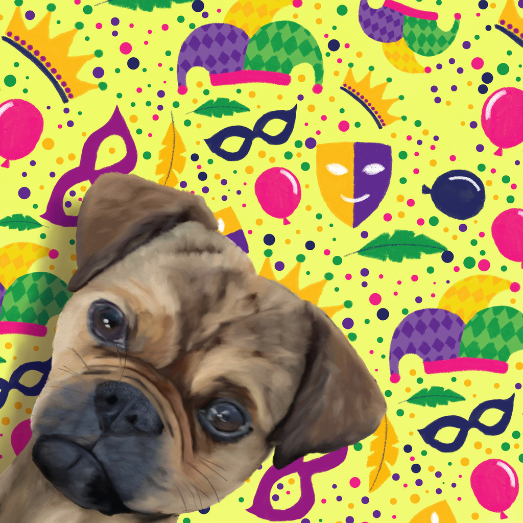 Mops_Mix | Illustrationen, digitalpainting, animals, dogs, hunde, art, Kunst, Illustrationsart, Bielefeld, Germany - Realisiert mit Pictrs.com