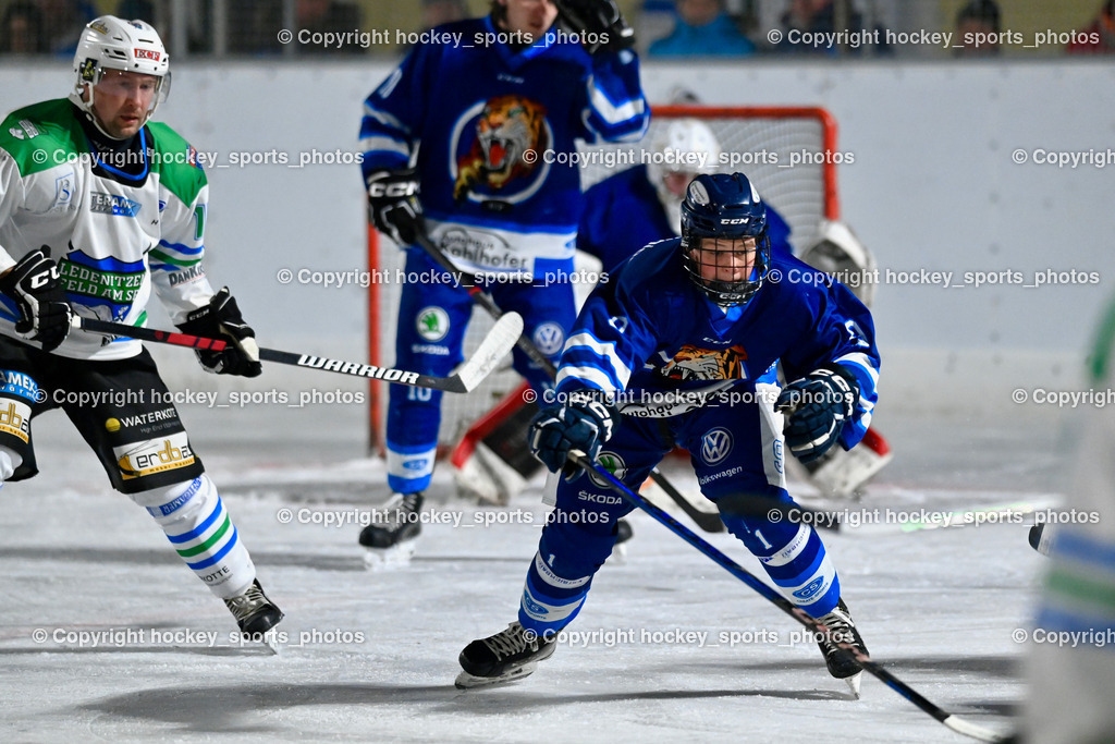 EC Tigers Paternion vs. EC Feld am See Ledenitzen | #9 Gratzer Julian EC Tigers Paternion, EC Tigers Paternion vs. EC Feld am See Ledenitzen, EC Tigers Paternion vs. EC Feld am See Ledenitzen am 19.01.2025 in Villach (Eisplatz Paternion), Austria, (Photo by Bernd Stefan)