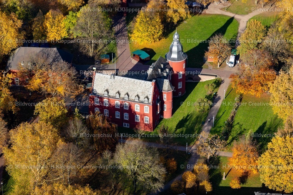 Luftbilder Alsdorf-7475 | Burganlage der Veste " Burg Alsdorf " an der Burgstraße, Cäcilienstraße in Alsdorf im Bundesland Nordrhein-Westfalen, Deutschland - Realisiert mit Pictrs.com