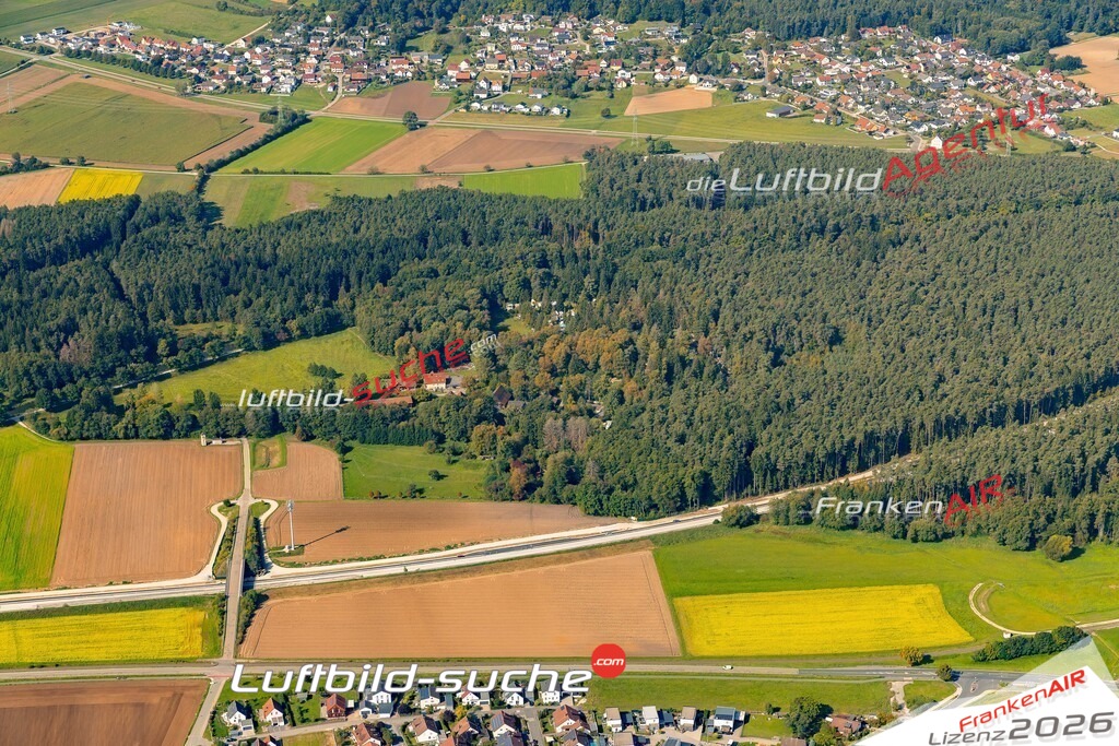 Luftbild Vs Google Maps  Ölkuchenmühle  Sengenthal -Das Luftbild wurde 2025 vom UL-Flugzeug heraus erstellt ( keine Drohne ) - Hochauflösende Luftaufnahme -Nicht vergleichbar mit Google Maps oder Satelittenbilder- Die Geschenkidee !Mit Lizenz und Bildrechte bestellbar