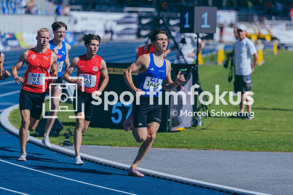 Deutsche Meisterschaften U20 / U16 2026 | Gustav Lewandowski, SV Brackwede, 1645, 800-Meter-Lauf, Deutsche Meisterschaften der U20 &amp; U16 2026, Lohrheidestadion Bochum-Wattenscheid, 11.07.2026. Foto: Marcel Schwering / sportimfokus - Realisiert mit Pictrs.com
