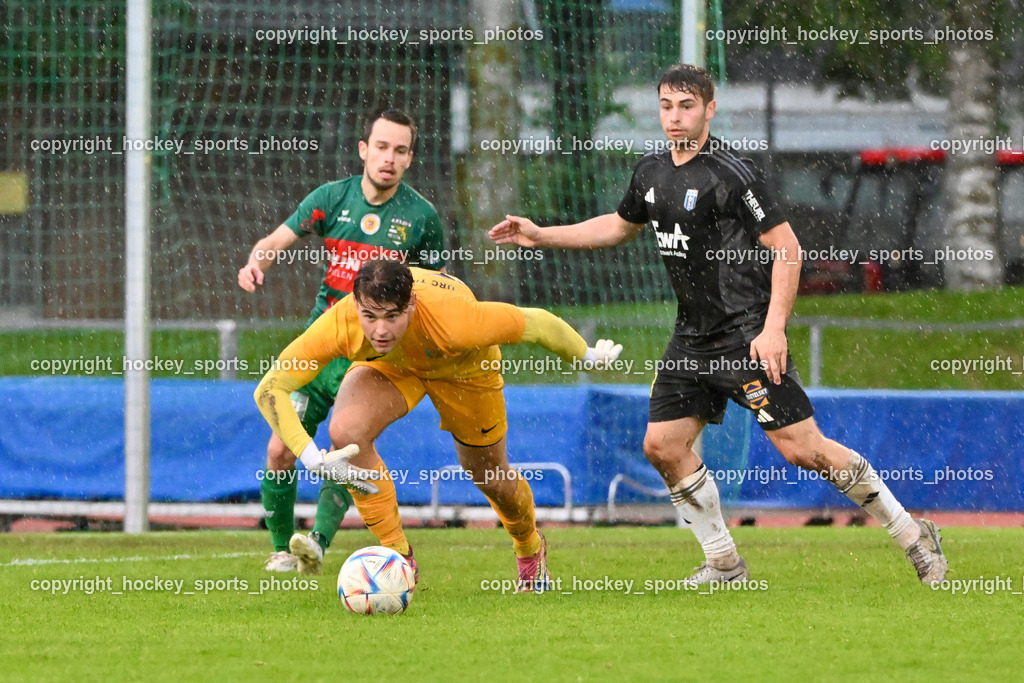 SV Rapid Lienz vs. URC Thal Assling | #66 Simon Michael Trojer Thal Assling, #5 Tobias Markus Trojer Thal Assling, #12 Manuel Amoser Rapid Lienz, SV Rapid Lienz vs. URC Thal Assling, SV Rapid Lienz vs. URC Thal Assling am 08.06.2024 in Lienz (Dolomiten Satadion), Austria, (Photo by Bernd Stefan)