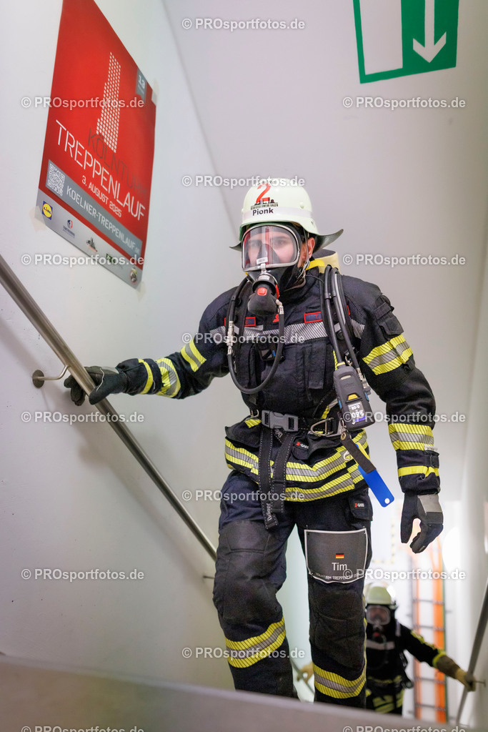 KölnTurm Treppenlauf; Köln, 03.08.2025 | Impressionen vom KölnTurm Treppenlauf am 03.08.2025 in Köln (Nordrhein-Westfalen). 