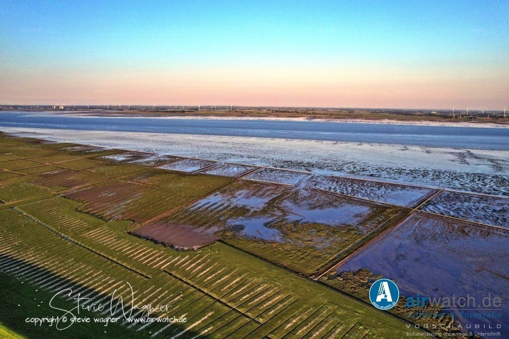 Luftbild Nordstrand, Suederhafen, An de Wehl, Evensbüller Chaussee, Husumer Bucht | Luftbild Nordstrand, Suederhafen, An de Wehl, Evensbüller Chaussee, Husumer Bucht