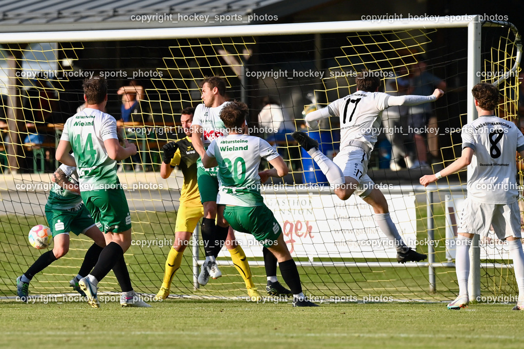 ASKÖ Köttmannsdorf vs. SV Feldkirchen 2.6.2023 | #14 Robert Thomas Tiffner, #1 Hans Joachim Thamer, #20 Nikola Pavicevic, #17 Stephan Borovnik, #8 Jan Sasa Ogris-Martic, Tor ASKÖ Köttmannsdorf