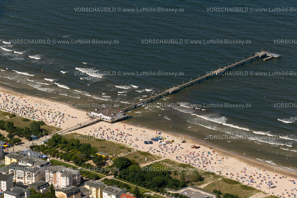 Usedom12083738Ahlbeck | Seebrücke Ahlbeck, Strand Albeck, Strandpromenade,  Ostseebad Heringsdorf, Ostsee, Usedom, Ostseeküste, Mecklenburg-Vorpommern, Deutschland, Europa