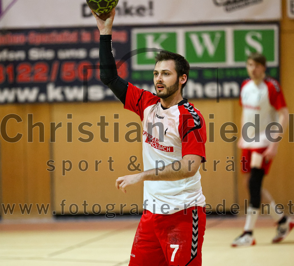 2023-01-21_012_SpVgg_Altenerding_gegen_SC_Eching | Erding, Deutschland, 21.01.2023:
Handball, Bezirksoberliga Männer 2022 / 2023, 12. Spieltag, SpVgg Altenerding gegen SC Eching, Endergebnis: 29:34

Simon Rüdiger (SpVgg Altenerding, #7)

Foto: Christian Riedel / fotografie-riedel.net