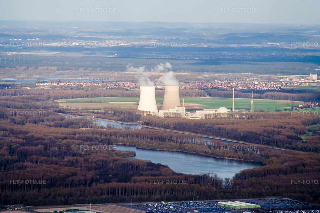 Luftbild: AKW der EnBW in Philippsburg im Bundesland Baden-Württemberg in Deutschland. Foto: IMG_9976.jpg vom 29.03.2008 durch Werner Riehm/FLY-FOTO.de