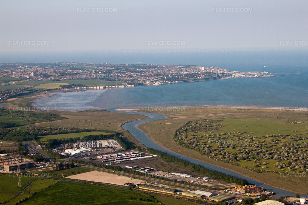 Aerial view: View of the town in Great Stonar in the state England, Great Britain.Photo: IMG_50517.jpg taken on 05/27/2012 by Werner Riehm/FLY-FOTO.comResolution of the original: 4752 x 3168 px
