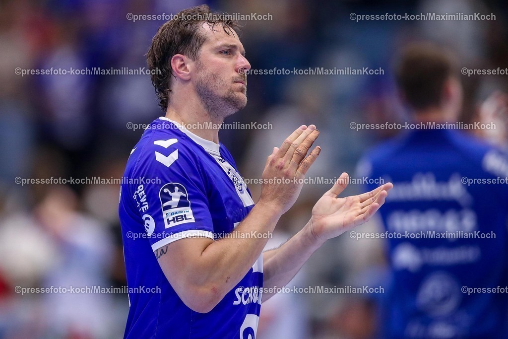 Gum15052501140 | 15.05.2025, Handball, HBL, VfL Gummersbach - SC Magdeburg, Schwalbe-Arena: Kentin Mahe (GUM #22) 