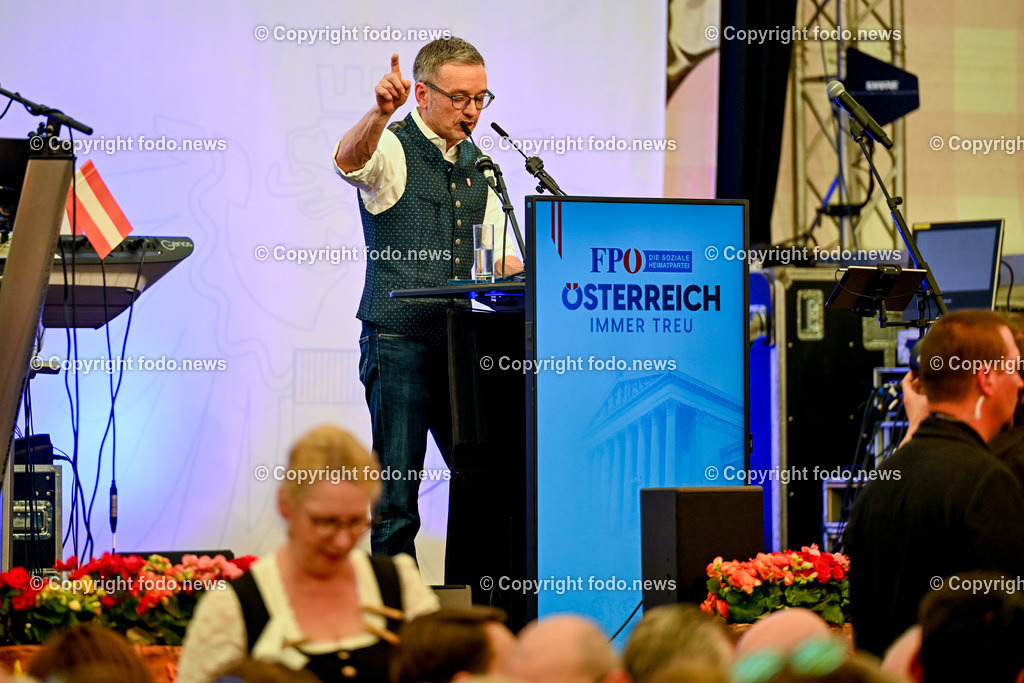 Urfahraner Jahrmarkt_ 1.Mai Kundgebung FPOE_ 01.05.2025-167 | 01.05.2025, Urfahraner Jahrmarkt, AUT, 1.Mai Kundgebung FPOE, im Bild Herbert Kickl (FP, Bundesparteiobmann)