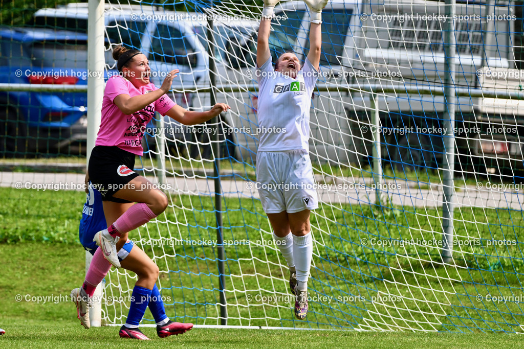 Carinthians Hornets vs. GAK 1902 Frauen | #19 Jana Christina Lemberger Carinthians Hornets, #31 Sarah Haller GAK, Carinthians Hornets vs. GAK 1902 Frauen, Carinthians Hornets vs. GAK 1902 Frauen am 01.09.2024 in Sachsenburg (Sportplatz Sachsenburg), Austria, (Photo by Bernd Stefan)