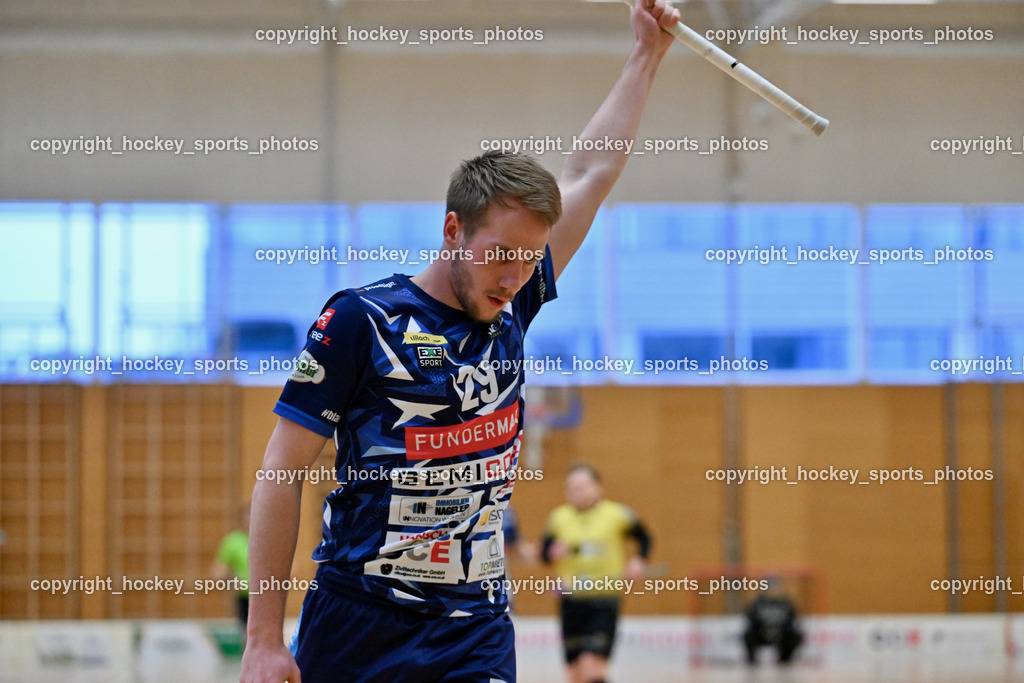 VSV Unihockey  vs. FBK Loka  | #29 Anze Brajic VSV Unihockey, VSV Unihockey  vs. FBK Loka , VSV Unihockey  vs. FBK Loka  am 25.01.2026 in Villach (Ballspielhalle St. Martin), Austria, (Photo by Bernd Stefan)