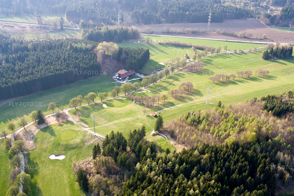 Luftbild: Gelände des Golfplatz Golf-Club Tutzing im Ortsteil Traubing in Tutzing im Bundesland Bayern in Deutschland. Foto: IMG_17942.jpg vom 15.04.2009 durch Werner Riehm/FLY-FOTO.de