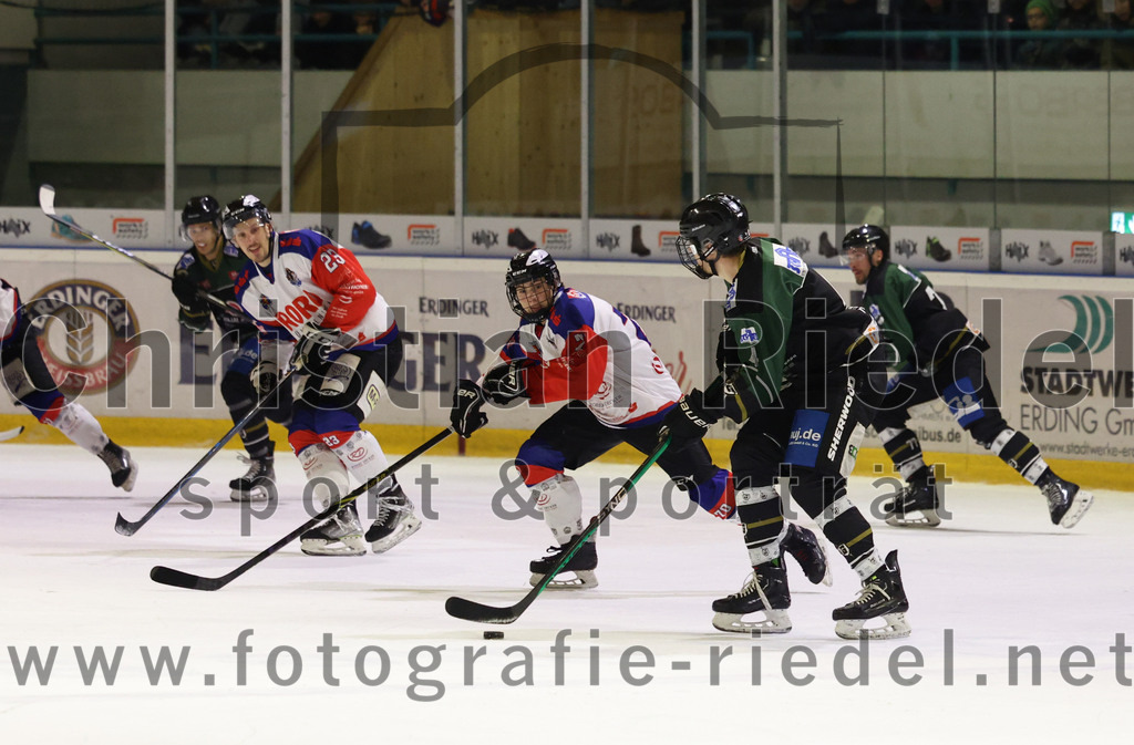 2023-01-22_070_Eishockey_TSV_Erding_gegen_ESC_Dorfen | Erding, Deutschland, 22.01.2023:
Eishockey, Bayernliga 2022 / 2023, 29. Spieltag, TSV Erding gegen ESC Dorfen, Endergebnis: 6:2

Simon Franz (Erding Gladiators, #4)

Foto: Christian Riedel / fotografie-riedel.net