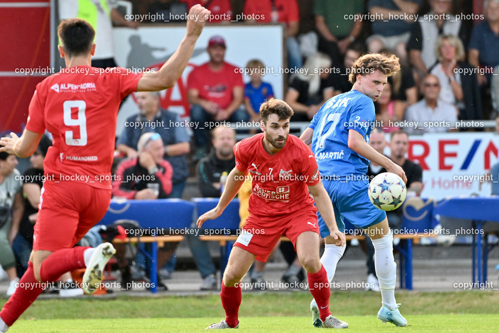 KAC 1909 vs. SAK | #7 Jakob Orgonyi KAC 1909, #17 Jan Sasa Ogris-Martic SAK, KAC 1909 vs. SAK, KAC 1909 vs. SAK am 06.09.2024 in Klagenfurt (Sportplatz KAC), Austria, (Photo by Bernd Stefan)