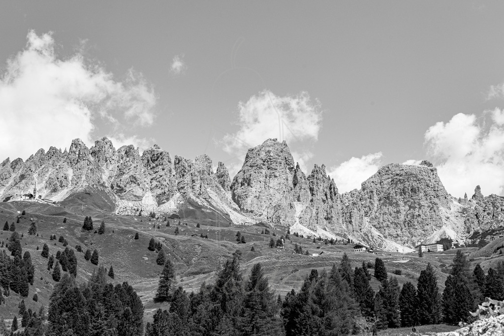 Dolomiten schwarz weiss | Ihre Fotografin im Lungau, ihre Fotografin im Mostviertel, Wandbilder Onlineshop, Imagefotos für Ihr Unternehmen,  - Realisiert mit Pictrs.com