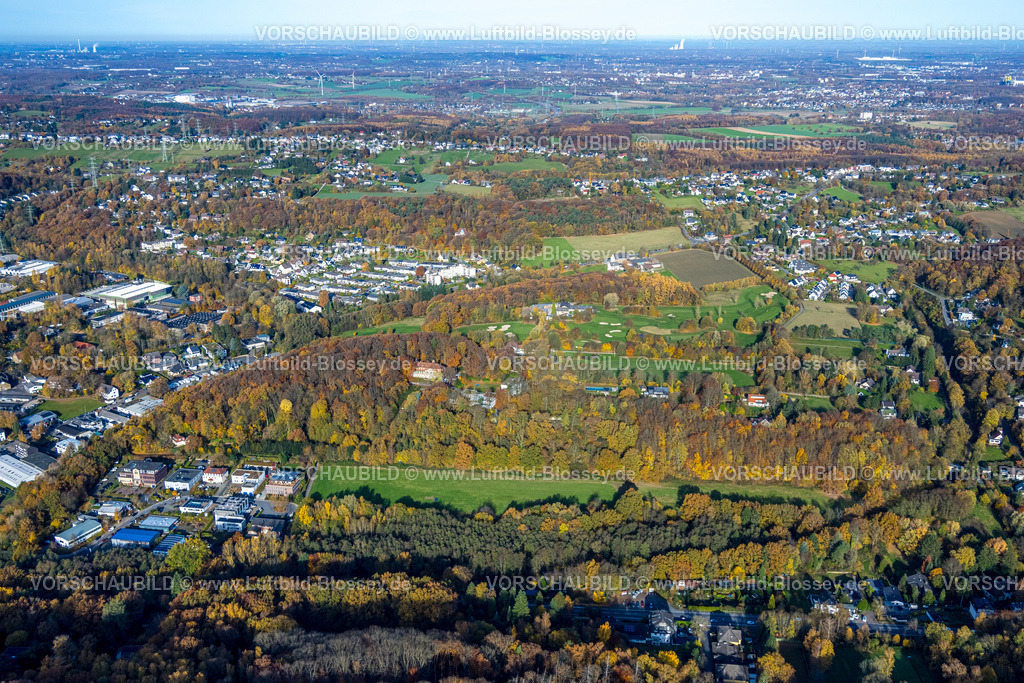 Herdecke251104600 | Luftbild, Golfplatz und Golfwiese Golfen in Herdecke, Ackerweg, herbstliche Bäume, Ostende, Herdecke, Ruhrgebiet, Nordrhein-Westfalen, Deutschland