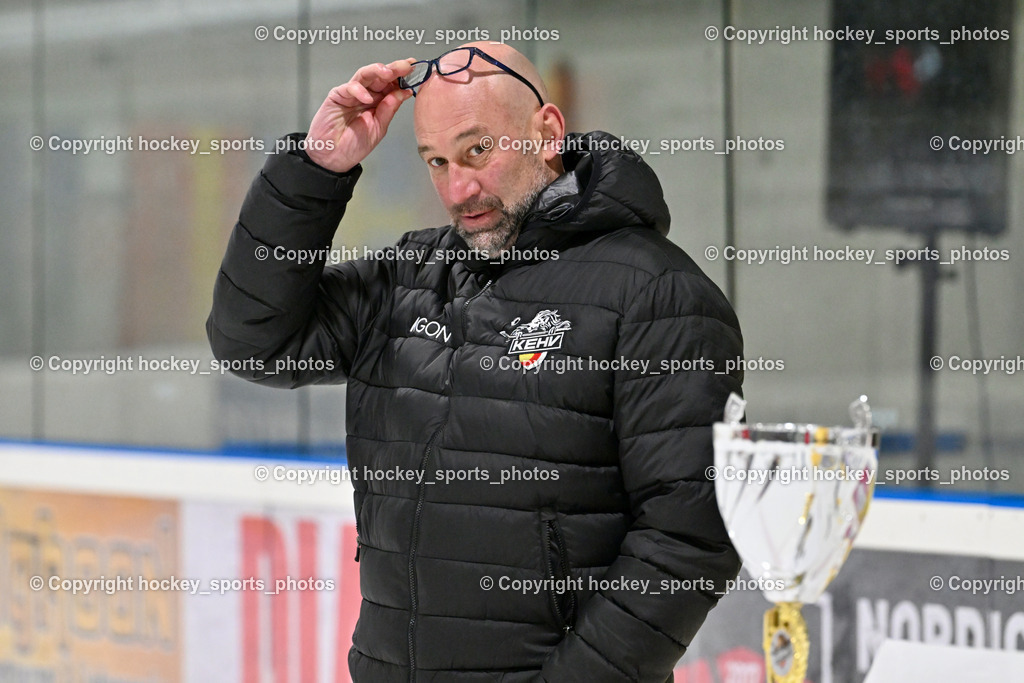 Lendhafen Seelöwen vs. Spartans Althofen | Vizepräsident KEHV Herbert Hohenberger, Lendhafen Seelöwen vs. Spartans Althofen, Lendhafen Seelöwen vs. Spartans Althofen am 14.02.2025 in Ferlach (HTC Eishalle Ferlach), Austria, (Photo by Bernd Stefan)