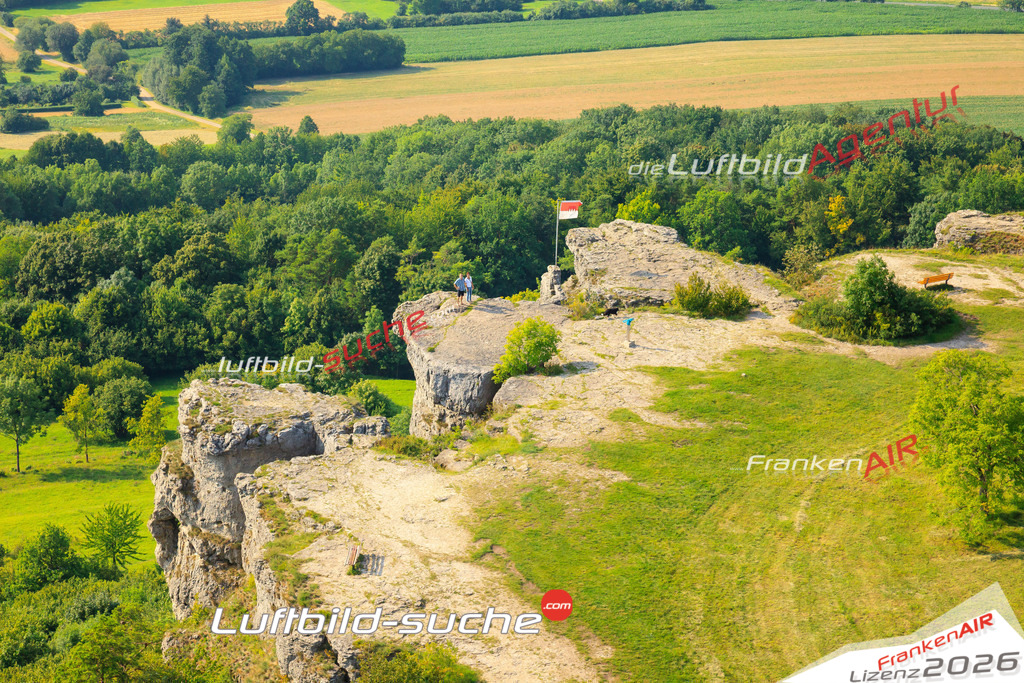Die Luftaufnahme Staffelberg - Bad Staffelstein wurde vom UL-Flugzeug (keine Drohne) aus fotografiert.Hohe Druck- Auflösung-die Geschenkidee!