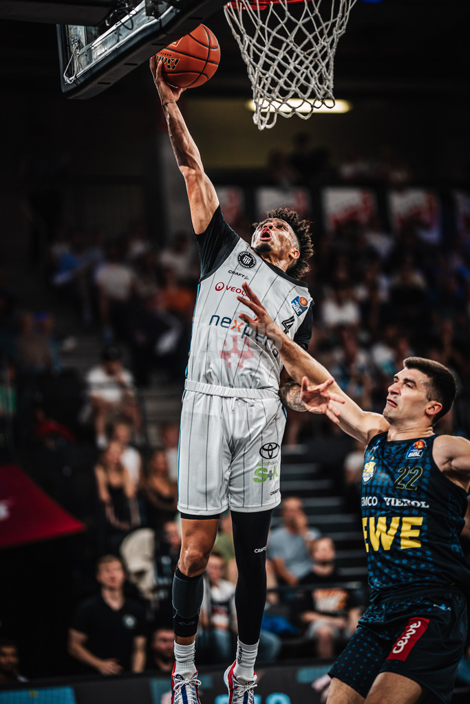 Basketball | Männer | Saison 2024/2025  | easyCredit Basketball Bundesliga | Testspiel | Veolia Towers Hamburg vs. EWE Baskets Oldenburg | 25.08.2024 | Jaizec Lottie (#4, Veolia Towers Hamburg)