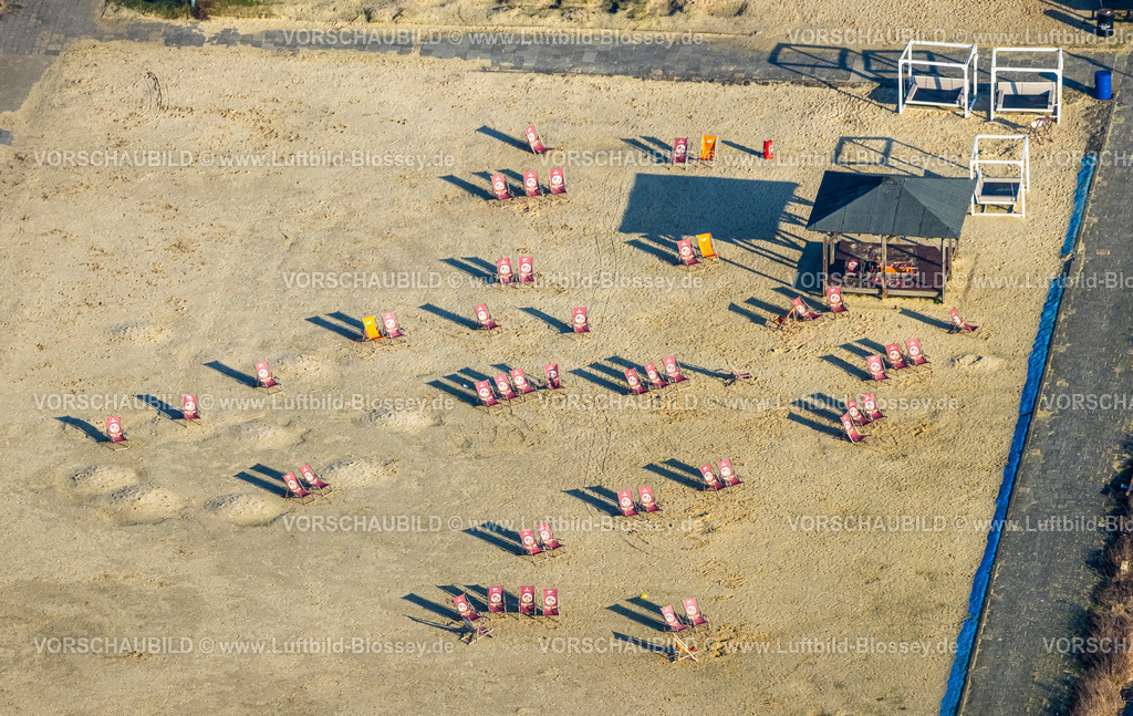 Essen260100826 | Luftbild, Seaside Beach Baldeney Strandbad und Liegestühle, Schattenwurf, Bredeney, Essen, Ruhrgebiet, Nordrhein-Westfalen, Deutschland