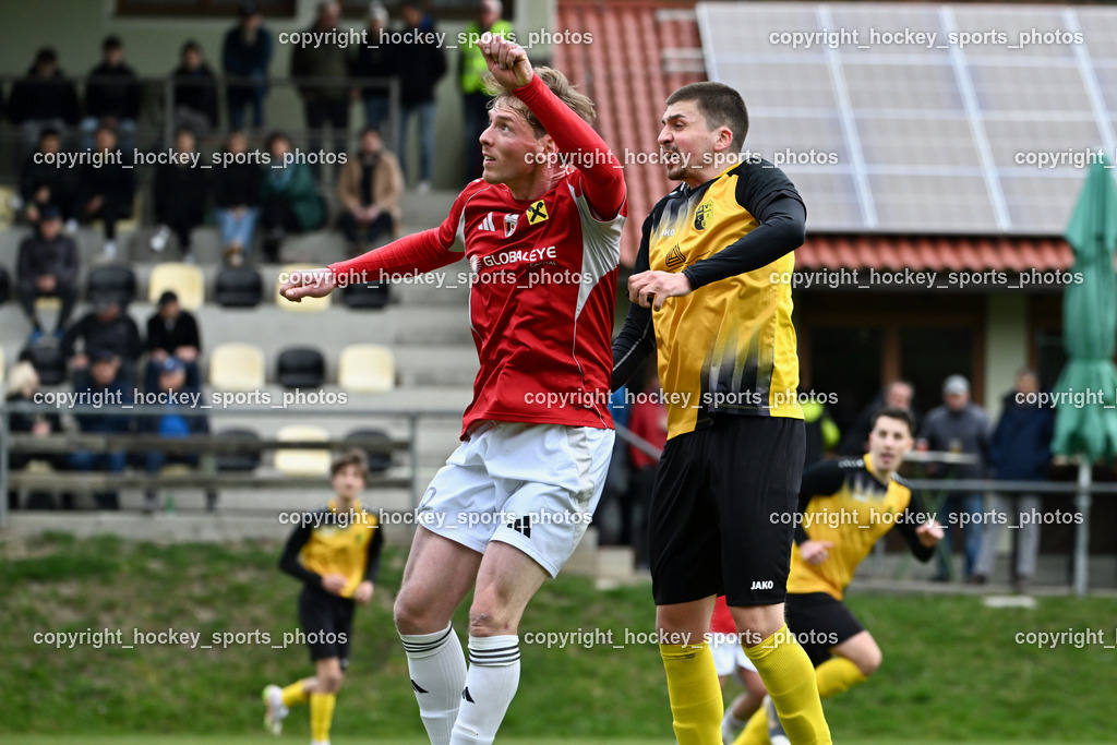 SV Arnoldstein vs. FC Union Sillian-Heinfels | #20 Marco Ortner FC Sillian, #14 Edis Sehic SV Arnoldstein, SV Arnoldstein vs. FC Union Sillian-Heinfels, SV Arnoldstein vs. FC Union Sillian-Heinfels am 29.03.2026 in Arnoldstein (Waldparkstadion Arnoldstein), Austria, (Photo by Bernd Stefan)