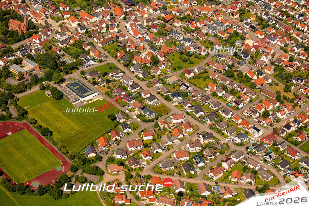 Das Luftbild zeigt : Bargau Schwäbisch Gmünd - Die Luftaufnahme wurde 2024 vom UL-Flugzeug aus erstellt ( keine Drohne ) - Hochauflösende Luftaufnahme - Für grossformatige Ausdrucke geeignet. Die Geschenkidee !Mit Lizenz und Bildrechte bestellbar