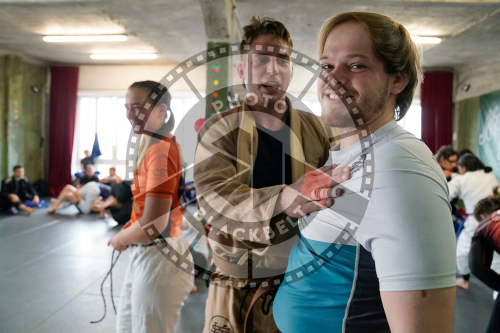 20240413PBB7026 | Fighters compete during the Grapplethon 24hours of rolling for a reason in Hamburg, Germany, on April 13, 2024.