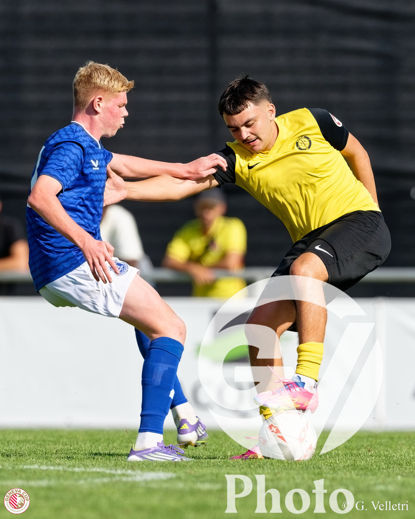 GenevaCup Group Phase - FC Meyrin v Everton FC | during the GenevaCup Group Phase match between FC Meyrin and Everton FC at Stade des Arberes in Meyrin, Switzerland