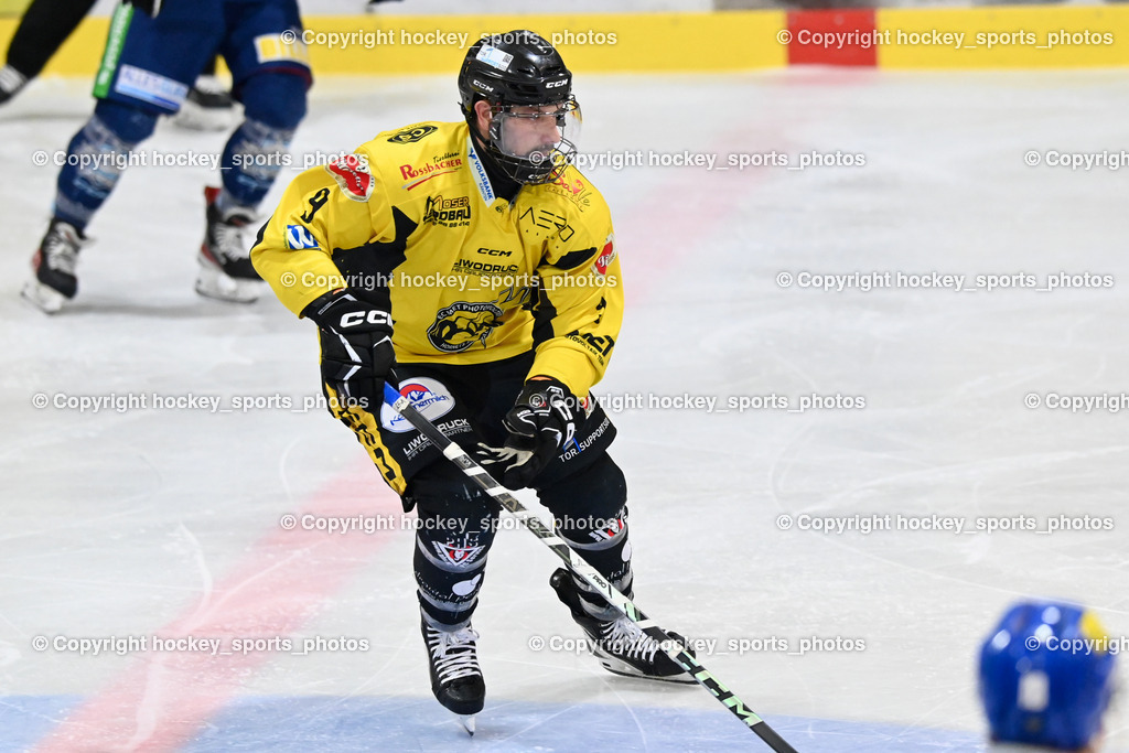 ESC Steindorf vs. MET PHOTOVOLTAIK HORNETS SPITTAL | #9 Essmann Kevin EC Hornets Spittal, ESC Steindorf vs. MET PHOTOVOLTAIK HORNETS SPITTAL, ESC Steindorf vs. MET PHOTOVOLTAIK HORNETS SPITTAL am 26.10.2024 in Steindorf (Ossiachersee Halle), Austria, (Photo by Bernd Stefan)