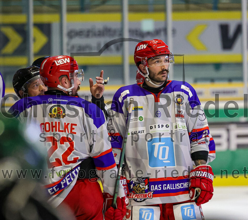 2025-09-14_120_TSV_Erding_gegen_EC_Peiting | Erding, Deutschland, 14.09.2025:Eishockey, Oberliga Süd 2025 / 2026, Testspiel, TSV Erding gegen EC Peiting, Endergebnis: 2:3Foto: Christian Riedel / fotografie-riedel.net