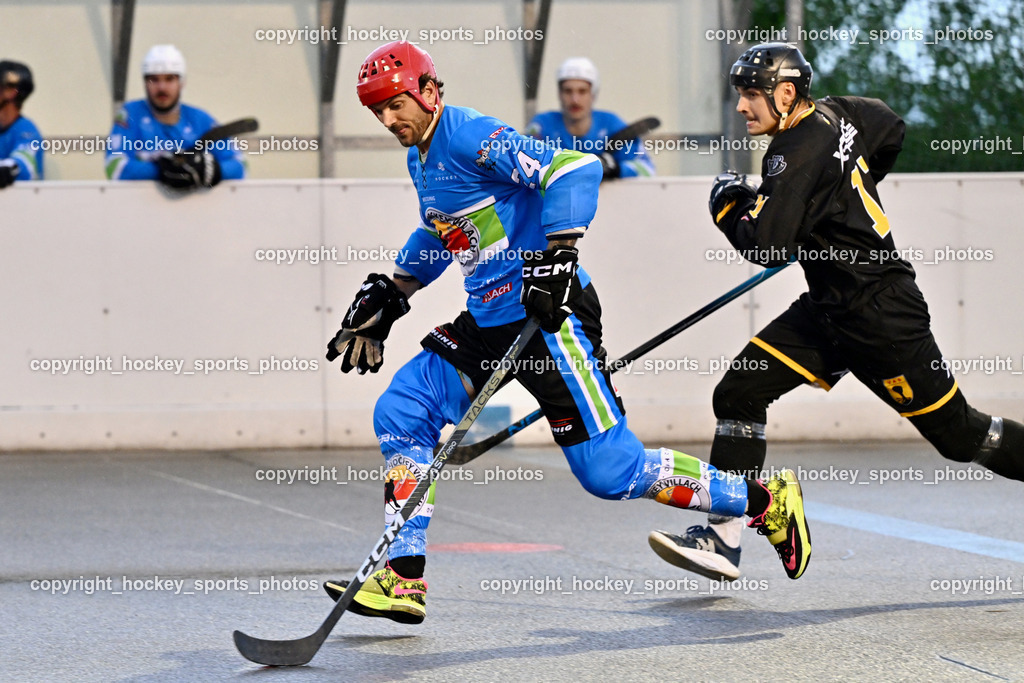 VAS Ballhockey Villach vs. ASKÖ Villach Ballhockey | #24 Petrik Benjamin, #11 Potocnik Luca, VAS Ballhockey Villach vs. ASKÖ Villach Ballhockey, VAS Ballhockey Villach vs. ASKÖ Villach Ballhockey am 28.05.2025 in Villach (Alpen Arena ), Austria, (Photo by Bernd Stefan)