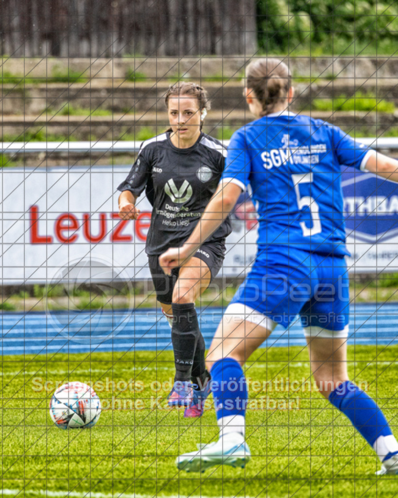 20250529_145027_1269-Bearbeitet | #,  SGM Wendlingen-Ötlingen II (blau) vs. 1.FC Donzdorf II (schwarz), Fussball, Frauen-Bezirkspokal Finale Saison 2024/2025, Rasenplatz VfL Stadion Kirchheim, Jesinger Straße 105, 73230 Kirchheim, 29.05.2025 - 13:00 Uhr,Foto: PhotoPeet-Sportfotografie/Peter Harich