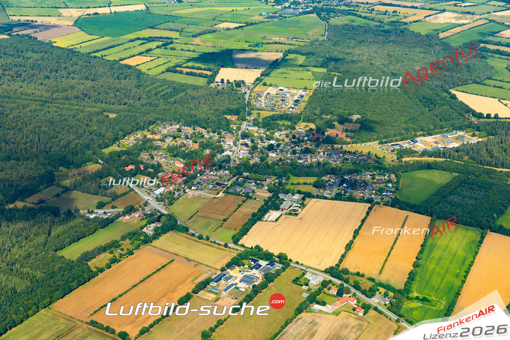 Das Luftbild der Stadt Wallsbüll wurde 2022 vom Flugzeug heraus erstellt (keine Drohnen-Aufnahmen) Aufnahmehöhe ca.450 Meter- hohe Bildauflösung und Druck-Qualität. Garantiert!