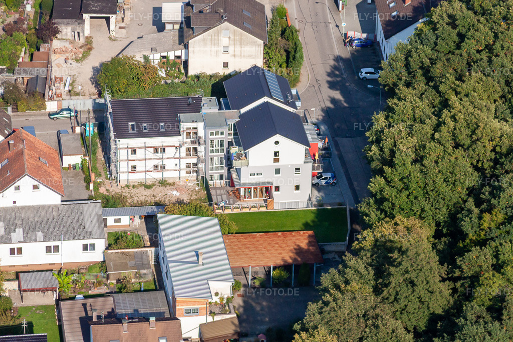 Luftbild: Siedlung Gartenstadt in Kandel im Bundesland Rheinland-Pfalz in Deutschland. Foto: IMG_45795.jpg vom 27.09.2011 durch Werner Riehm/FLY-FOTO.de