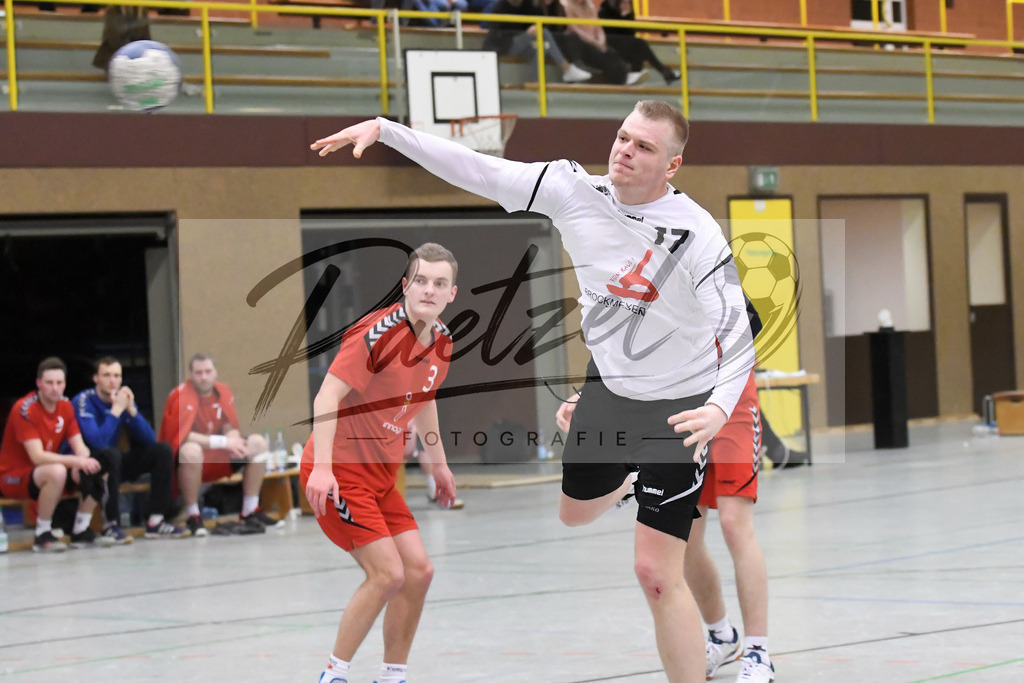 20200125_TEURWD_0041 | Handball, Herren:   beim Spiel der Landesklasse Süd zwischen SG Teuto Handball vs. RW Damme am 25.01.2020 in der Sporthalle-Gellenbeck in Hagen a.T.W., Deutschland.(Foto von Nico Paetzel) - Realisiert mit Pictrs.com