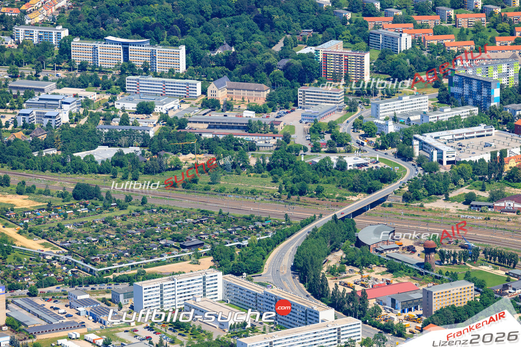 Die Luftaufnahme der Stadt Gera wurde vom UL-Flugzeug heraus erstellt ( keine Drohne )- hohe Auflösung für beste Qualität