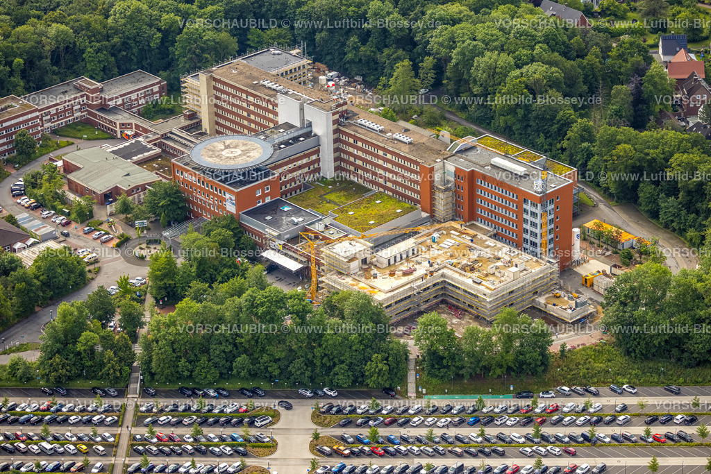 Hamm220603928 | Luftbild, St. Barbara-Klinik Hamm-Heessen mit Baustelle für Erweiterungsbau, Heessen, Hamm, Ruhrgebiet, Nordrhein-Westfalen, Deutschland