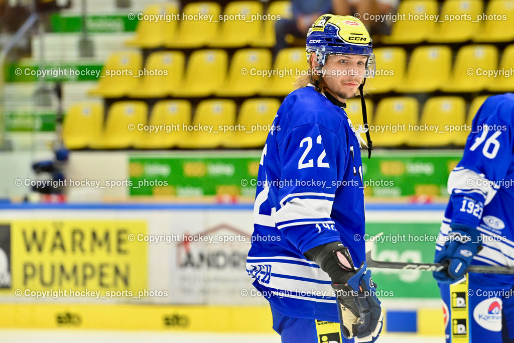 EC IDM Wärmepumpen VSV vs. HDD Jesenice | #22 SCHERBAK Nikita EC VSV, EC IDM Wärmepumpen VSV vs. HDD Jesenice, EC IDM Wärmepumpen VSV vs. HDD Jesenice am 08.09.2024 in Villach (Stadthalle Villach), Austria, (Photo by Bernd Stefan)