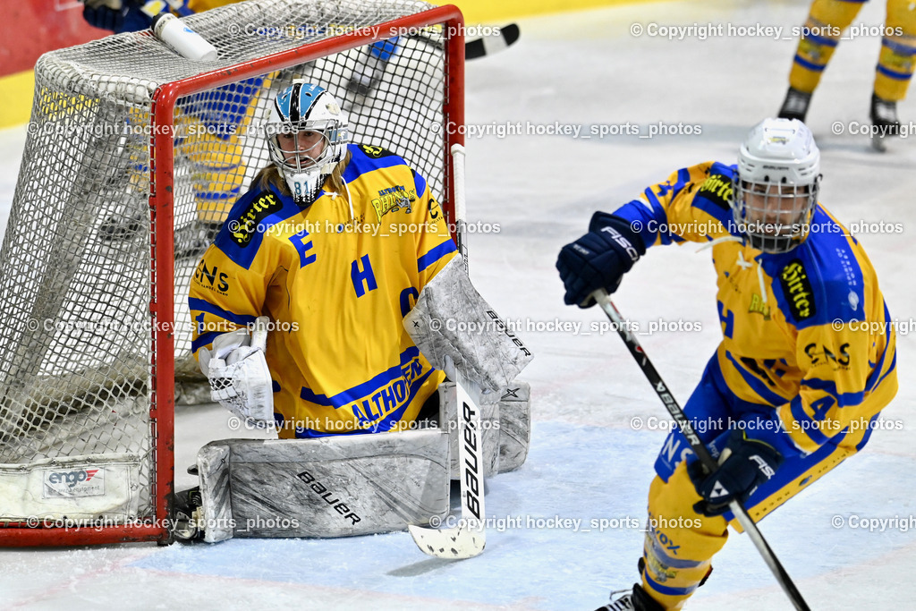 ESC SPARKASSE STEINDORF vs. EHC Althofen | #1 Adamitsch Anja EHC Althofen, #4 Rassl Benjamin EHC Althofen, ESC SPARKASSE STEINDORF vs. EHC Althofen, ESC SPARKASSE STEINDORF vs. EHC Althofen am 06.03.2026 in Steindorf (Ossiachersee Halle), Austria, (Photo by Bernd Stefan)