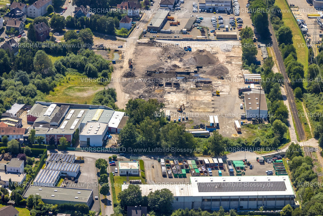 Gevelsberg230709573 | Luftbild, Baustelle zwischen Hundeicker Straße und Oststraße, ehem. Dieckerhoff Guss, Gevelsberg, Ruhrgebiet, Nordrhein-Westfalen, Deutschland