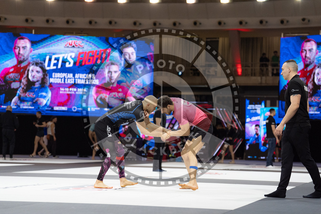20260214PBB1439 | Fighters compete during the ADCC European Trials  competition day 1 in Belgrade, Serbia, on February 14, 2026.