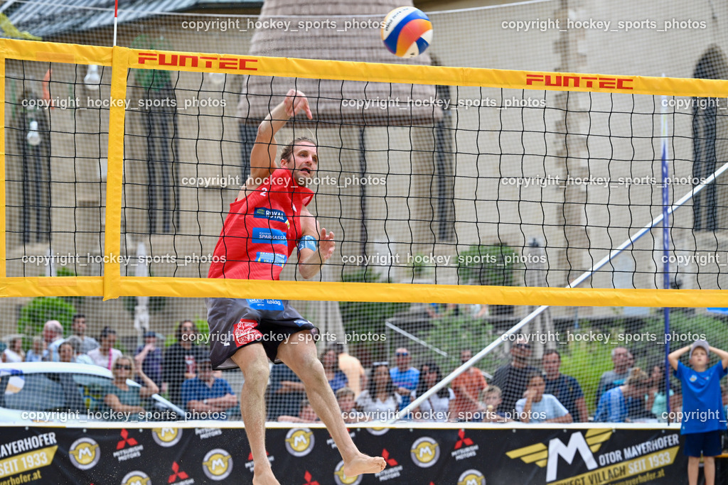 Kärntner Landesmeisterschaft Beach Volleyball | #2 HUBER Alexander Philipp, Kärntner Landesmeisterschaft Beach Volleyball, Kärntner Landesmeisterschaft Beach Volleyball am 18.08.2024 in Villach (Rathausplatz Villach), Austria, (Photo by Bernd Stefan)