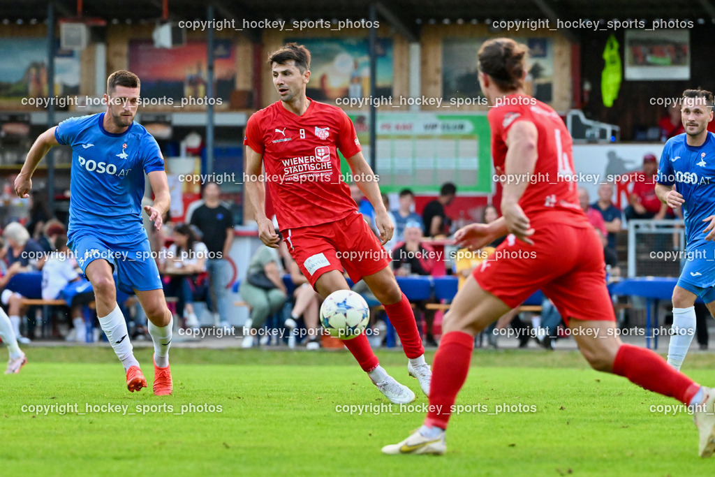 KAC 1909 vs. SAK | #22 Leo Ejup SAK, #9 Mihret Topcagic KAC 1909, KAC 1909 vs. SAK, KAC 1909 vs. SAK am 06.09.2024 in Klagenfurt (Sportplatz KAC), Austria, (Photo by Bernd Stefan)